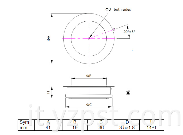 Hot selling gate turn off 1600V thyristor on sale